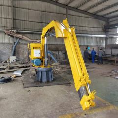 码头船吊车小型固定式液压起重机器船